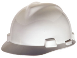 White Hard Hats