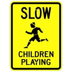 W9-12 - Slow Children Playing Sign