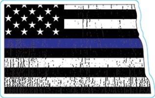 North Dakota Thin Blue Line Decal