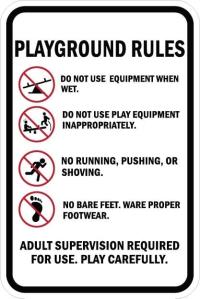 AR-772- Playground Rules Sign