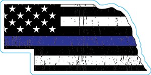 Nebraska Thin Blue Line Decal