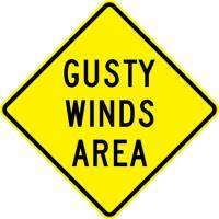 W8-21 - Gusty Winds Area Sign 