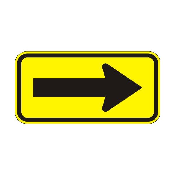 W1-6R - Warning Arrow Right Sign 