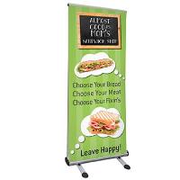 Deluxe Outdoor Banner Retractor with 78x33 Banner