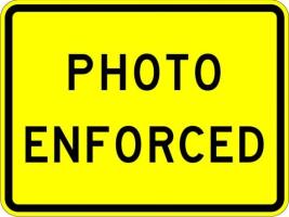 W16-10A - Photo Enforced (plaque) Sign