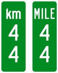 D10-2 - Milepost Sign 2 Digits