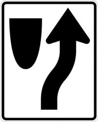 R4-7 - Keep Right (Symbol) Sign