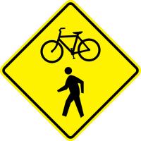 W11-15- Bicycle And Pedestrian Crossing Sign