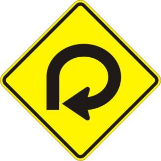 W1-15 - 270 Degree Curve Sign