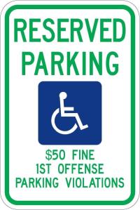 R7-8al - Alabama Handicap Parking Sign