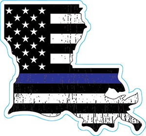 Louisiana Thin Blue Line Decal