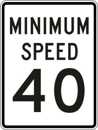 R2-4- Minimum Speed Limit Sign
