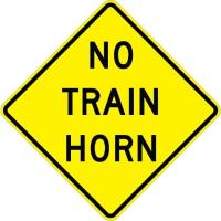 W10-9 - No Train Horn Sign