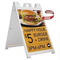 White Signicade Deluxe A Frame Sandwich Boards (36" x 24")