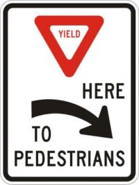 R1-5aR - Yield to Pedestrians Right