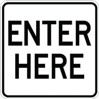 AR-726 - Enter Here Sign