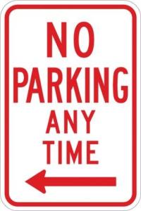 R7-1 - No Parking Any Time Sign