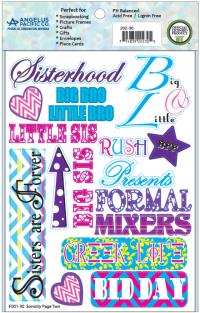 Sorority Craft Stickers