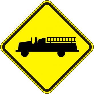 W11-8 - Emergency Vehicle Sign