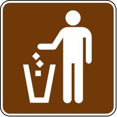 RS-086 - Litter Receptacle Sign