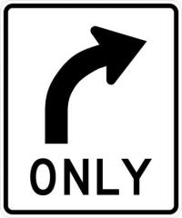 R3-5R - Right Turn Only