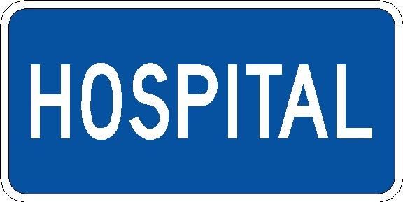 D9-13AP - Hospital (Plaque) Sign