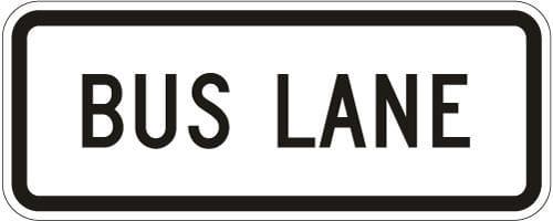 R3-5g- Lane Control (Plaque) Bus Lane 