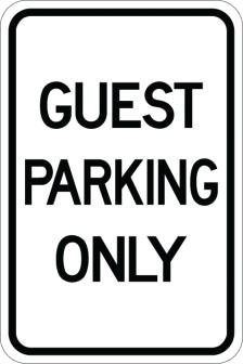 AR-139 - Guest Parking Only Sign