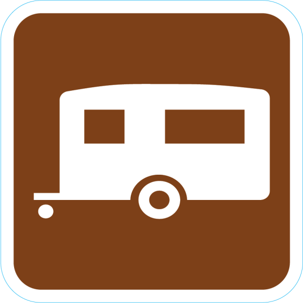 D9-3A - Trailer Camping Symbol Sign