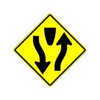 W6-1 - Divided Highway Symbol Sign