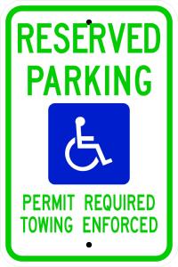 R7-8ar - Arkansas Handicap Parking Sign