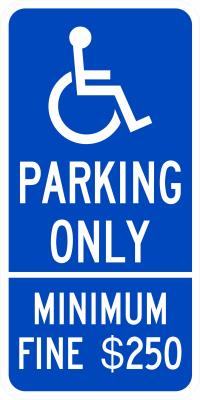 R99C ca - California Handicap Parking Sign