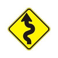 W1-5L - Winding Road Left Sign