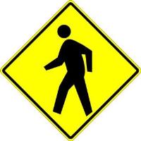 W11-2- Pedestrian Crossing Signs