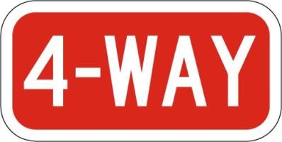 R1-3 - 4 Way Stop Sign (do not use)