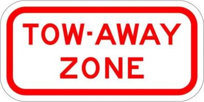 R7-201 - Tow-Away Zone Sign 