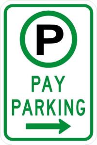 R7-22 - Parking Permitted Pay Parking Sign