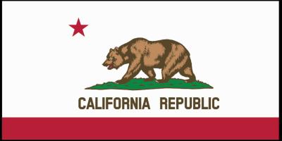 Sticker: State Flag - California (1.5in x 3in)