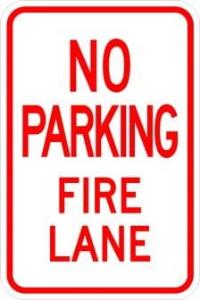 AR-222 - No Parking Fire Lane Sign
