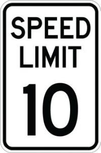 AR-719 - Speed Limit 10 Sign