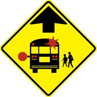 S3-1B - School Bus Stop Symbol Signs