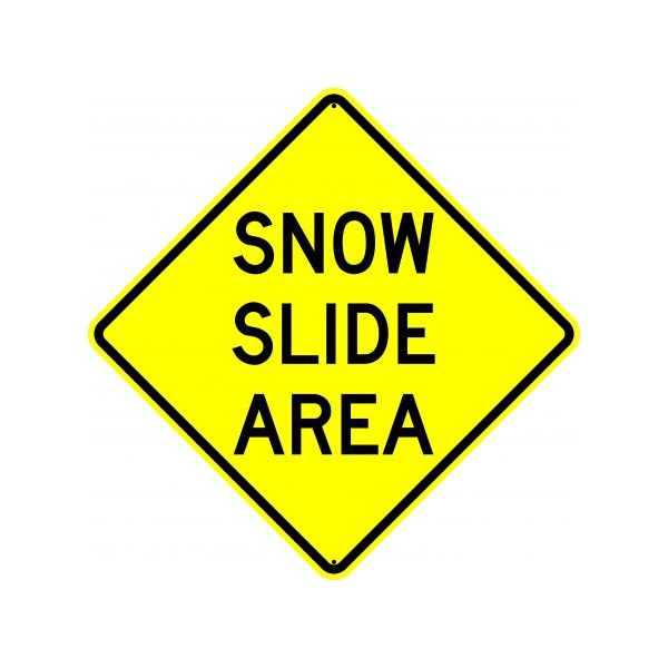 W41 - Snow Slide Area Sign