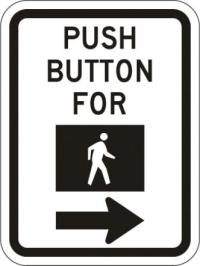 R10-4b - Push Button For Walk Signal Sign