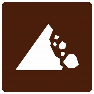 RG-070 - Rocks Falling Sign