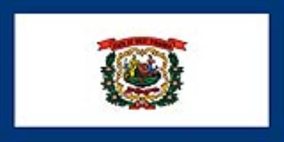 Sticker: State Flag - West Virginia (1.5in x 3in)