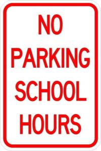 No Parking School Hours Sign - AR-216