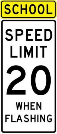 S5-1 - School Speed Limit Sign 