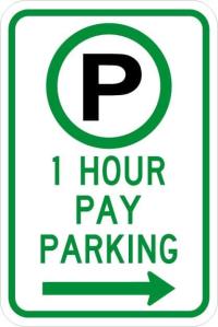 R7-21 - Parking Permitted XX Hour(s) Pay Parking Sign 