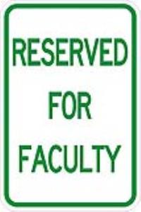 AR-109 - Reserved For Faculty Sign