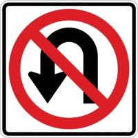 R3-4 - No U Turn Sign